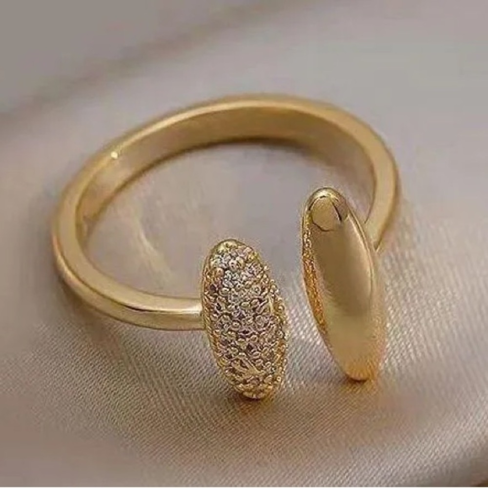 18K gold plated adjusted ring